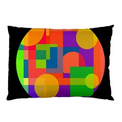 Colorful Circle  Pillow Case