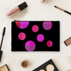 Pink Abstraction Cosmetic Bag (medium)  by Valentinaart