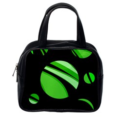 Green Balls   Classic Handbags (one Side) by Valentinaart