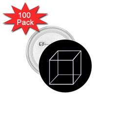 Simple Cube 1 75  Buttons (100 Pack) 