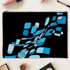 Blue Abstraction Cosmetic Bag (xxxl) 