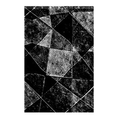 Dark Geometric Grunge Pattern Print Shower Curtain 48  X 72  (small) 