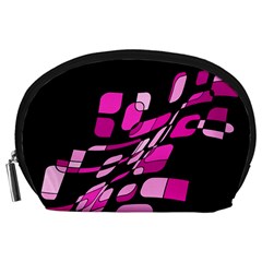 Purple Abstraction Accessory Pouches (large) 