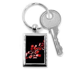 Orange Abstraction Key Chains (rectangle)  by Valentinaart