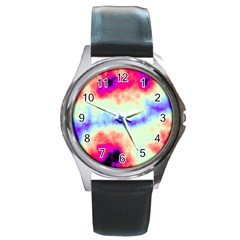 Calm Of The Storm Round Metal Watch