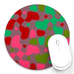 Spots                                                                                			round Mousepad