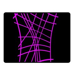 Neon Purple Abstraction Fleece Blanket (small)