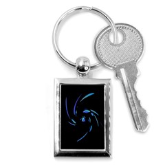 Blue Twist Key Chains (rectangle)  by Valentinaart