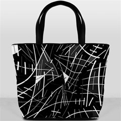 Gray Abstraction Bucket Bags by Valentinaart