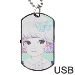 Spring Mint! Dog Tag Usb Flash (one Side)