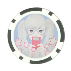 Gamegirl Girl Play With Star Poker Chip Card Guards (10 Pack)  by kaoruhasegawa