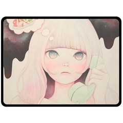 Soy Sauce Uchuuw Fleece Blanket (large) 