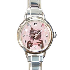 Gamergirl 3 P Round Italian Charm Watch