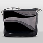 Black and gray design Messenger Bags Front