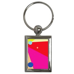 Colorful Abstraction Key Chains (rectangle)  by Valentinaart