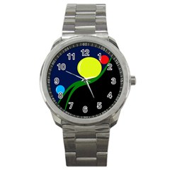 Falling  Ball Sport Metal Watch by Valentinaart