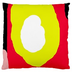 Colorful Abstraction Large Flano Cushion Case (one Side) by Valentinaart