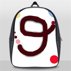 Number Nine School Bags(large)  by Valentinaart