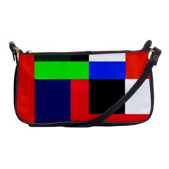 Colorful Abstraction Shoulder Clutch Bags by Valentinaart