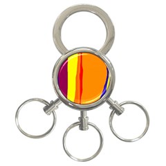 Hot Colorful Lines 3-ring Key Chains by Valentinaart