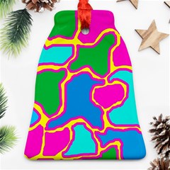 Colorful Abstract Design Bell Ornament (2 Sides) by Valentinaart