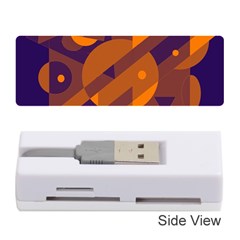 Blue And Orange Abstract Design Memory Card Reader (stick) 