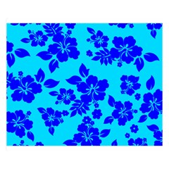 Hawaiian Ocean Double Sided Flano Blanket (small)  by AlohaStore