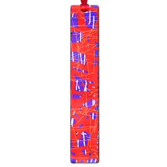 Blue And Red Pattern Large Book Marks by Valentinaart