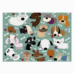 Dog Pattern Large Glasses Cloth