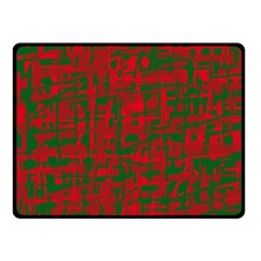 Green And Red Pattern Fleece Blanket (small) by Valentinaart