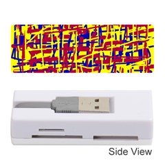 Red, Yellow And Blue Pattern Memory Card Reader (stick) 