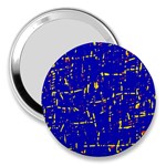 Blue pattern 3  Handbag Mirrors Front