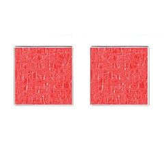 Red Pattern Cufflinks (square) by Valentinaart