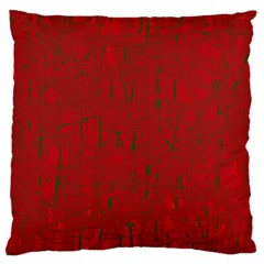 Red Pattern Large Flano Cushion Case (one Side) by Valentinaart