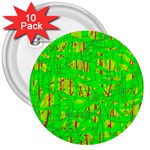 Neon green pattern 3  Buttons (10 pack)  Front