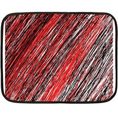 Red And Black Elegant Pattern Fleece Blanket (mini)