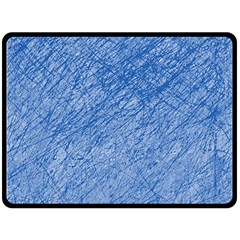 Blue Pattern Fleece Blanket (large)  by Valentinaart