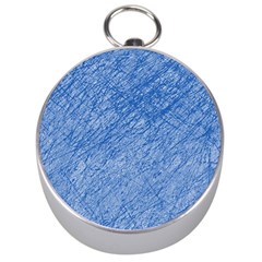 Blue Pattern Silver Compasses