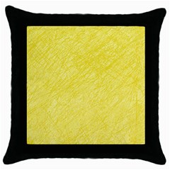 Yellow Pattern Throw Pillow Case (black)