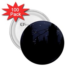 Dark Scene Illustration 2 25  Buttons (100 Pack) 