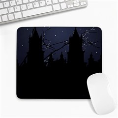 Dark Scene Illustration Large Mousepads