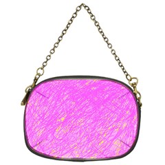 Pink Pattern Chain Purses (one Side) 