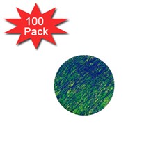 Green Pattern 1  Mini Buttons (100 Pack) 