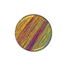 Yellow, Purple And Green Van Gogh Pattern Hat Clip Ball Marker