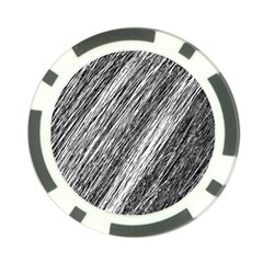 Black And White Decorative Pattern Poker Chip Card Guards (10 Pack)  by Valentinaart