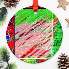 Colorful Pattern Round Ornament (two Sides) 