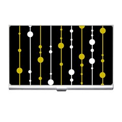 Yellow, Black And White Pattern Business Card Holders