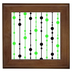 Green Pattern Framed Tiles