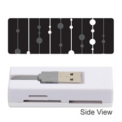 Black And White Pattern Memory Card Reader (stick)  by Valentinaart