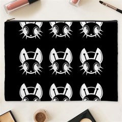 White And Black Fireflies  Cosmetic Bag (xxxl)  by Valentinaart